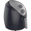 TATA LINDA Friggitrice ad Aria Elsa 2,5 litri, 1500W, 80-200°C, 6 Consigli di Preparazioni, Cestello antiaderente, Gommini antiscivolo