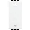bticino living light pulsante doppio interbloccato bianco bticino n4037n
