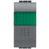 bticino living international pulsante unipolare + portalampada con diffusore verde 1 posto bticino l4038v