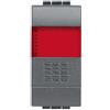 bticino living international pulsante unipolare + portalampada con diffusore rosso 1 posto bticino l4038r