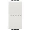 bticino living light pulsante unipolare 10a assiale 1 posto bticino n4055n
