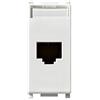 vimar plana presa dati lan telefonica rj45 netsafe cat6 utp 110 bianca vimar 14339.6