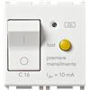 vimar plana interruttore magnetotermico differenziale 1p+n c16 10ma bianco vimar 14411.16