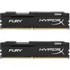 Kingston HyperX FURY HX424C15FBK2/8 DDR4 8 GB (Kit 2x4 GB), 2400 MHz CL15 DIMM XMP, Nero