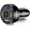 Xingdianfu Caricabatteria da auto veloce USB adattatore QC3.0, 7A 35W caricatore per telefono da auto USB a 4 porte adattatore multifunzione per Samsung,GPS,iPad,Tablet,Dispositivo Android