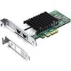 10Gtek per Intel X550-T2 10Gb PCI-E NIC Scheda di Rete, Dual Copper RJ45 Port, Intel X550-AT2 Controller, PCI Express Ethernet LAN Adapter Support Windows Server/Linux/ESX