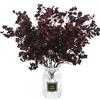Hananona 10 fiori artificiali per bambini, in seta sintetica, colore nero, per Halloween, decorazione per la casa, composizioni floreali, centrotavola (10, nero)