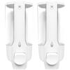 Bekasa - Dispenser di sapone manuale da parete, per doccia, da 350 ml, Dispenser di sapone liquido ricaricabile,erogatore in plastica per casa, bagno, cucina, hotel, ristoranti (Bianco-2)