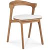 ETHNICRAFT sedia con cuscino per esterni BOK struttura teak - 10351