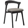 ETHNICRAFT sedia con cuscino per esterni BOK struttura teak nero - 10362