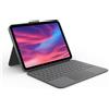 ‎Logitech Logitech Combo Touch Detachable Keyboard Case for iPad (10th gen) - Grey - Germa