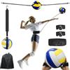 Aisny Attrezzature per L'allenamento di Pallavolo, Accessori per Pallavolo Fascia di Resistenza Cintura di Resistenza Kit di Pratica Solista Regolabile per la Pallavolo Servizio di Pallavolo