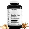 HIVITAL foods Arpagofito 25000 mg. 120 capsule vegane per 2 mesi di trattamento. Con il 5% di Arpagosidi. Artiglio del diavolo a base di estratto di Harpagophytum Procumbens. Prodotto in Europa da HIVITAL