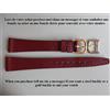 Cobra 14 MM Elegante Braccialetto Bordeaux Vitello Grana Cucito Super Marcia Qualità