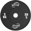 DONATIF Dischi Palestra per Bilanciere Olimpico 50 mm, Dischi Palestra 5 kg Bumper, Palestra e Home Gym, Dischi Pesi Palestra, Pesi Bilanciere (1 DISCO)