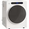 HOMCOM Mini Asciugatrice Elettrica 1000W da 3 kg con Display LED, 49x43x61 cm, Bianco | Aosom Italy