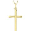 CARISSIMA Collana con ciondolo croce con design a torsione da donna in oro giallo 9 ct, 45,72 cm