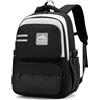 Amythe Zaino Scuola Media e Superiore per Ragazzo, 2025 Grande Zaino Scuola Ragazzi Impermeabile per 15.6 Laptop, Zaini da Viaggio Casual Leggero, 38L-Nero