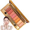 Licsaliwe Palette di ombretti glitter, ombretto da luccichio professionale a 9 colori, ombretto scintillante a prova di sudore impermeabile per Halloween/Birthtine/San Valentino (Style2)