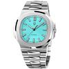 RollsTimi Pagani Design PD-1728 Sky Blue 40 mm Orologio da uomo Cassa in acciaio inossidabile Cristallo zaffiro sintetico Orologio cronografo meccanico automatico ST16