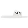EA7 Emporio Armani Ciabatte Unisex con Maxi Logo 7X000108AF15118 (Bianco, Sistema Taglie Calzature EU, Adulto, Uomo, Numero, Media, 45)
