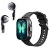 Jectse Fitness Tracker Smart Watch con Auricolari, Grande Schermo, Batteria Ad Alta capacità, Monitoraggio del Sonno, Cuffia BT, Notifica dei Messaggi, IP67 Impermeabile