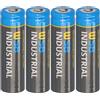 WSB Confezione da 4 batterie solari mignon AA ricaricabili, 3,2 V 1,92 Wh LiFePo4 ad alte prestazioni, batteria speciale per lampade solari