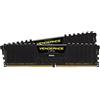 Corsair Vengeance LPX Memorie per Desktop a Elevate Prestazioni, 32 GB (2 X 16 GB), DDR4, 3000 MHz, C16 XMP 2.0, Nero