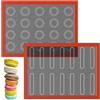 Dogrundi 2 Pezzi Tappetino Silicone Forno Cucina, Tappetini in Silicone per Forno Microforato, Tappeto, Cottura Mat, Antiscivolo Teglia, per Microonde,Congelatore