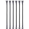 Gebildet 6pezzi 4pin PWM Prolunga Ventola Cavo di Alimentazione Connettore Maschio a Femmina per Computer (26cm)