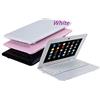 Bigmachine Computer portatile da 10 pollici Android 6.0 Quad core laptop mini netbook 8GB WIFI webcam YouTube Flash ultra-sottile (Bianco)