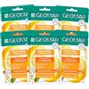 GEOMAR | Maschera Viso Tessuto, Idratante Illuminate, 95% di Origine Naturale, Dermatologicamente Testata, Formula Vegan, 6 x 22 ml