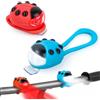Gofimyee 2 pezzi luce per scooter per bambini, luce LED per zaini con 3 modalità di luce offre maggiore sicurezza per i bambini. Perfetto per scooter per bambini, bastoni da trekking o zaini.