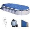 Gre Haiti Ovale 915x470x132cm - Piscina fuori terra - Traverse interrate