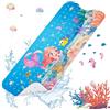 SHUCHING Tappetino Vasca Antiscivolo Bambini Sirena, Tappeto Doccia Antiscivolo Bambini 100x40cm, Tappetino Bagno Resistente alla Muffa e Lavabile in Lavatrice