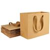PH PandaHall 10pz Sacchetti di Carta Kraft Marrone con Manici Sacchetti Regalo Natale, Confezioni Regalo per Natale Regalo Gioielli Bomboniere Matrimonio Compleanno, 22x18x10cm