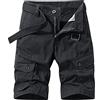 New front Pantaloncini Cotone Uomo Cargo Sport Uomo Bermuda Estate Traspirante Tasche Grandi Campeggio Corsa Outdoor Alpinismo Ciclismo Sport Cachi 36