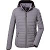 G.I.G.A. DX Donna Giacca trapuntata/casual funzionale in piuma d'oca con cappuccio senza zip Uyaka, brombeere, 38, 28041-000