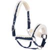 Nomad Tales Capezza equilina Nomad Tales con bordo in pelliccia sintetica, blu navy - Full