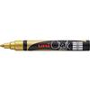 uni-ball 186210 - Marcatore a Gesso Uni Chalk con Punta Rotonda, Colore: Oro