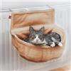 CanadianCat Cuccia da termosifone nicchia in peluche per gatti CanadianCat - Beige - Cuccia per gatti - 1° ORDINE? scegli lo sconto BZR5 / BZR20 + 200 punti fedeltà