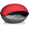 CanadianCat Cuccia per gatti Nicchia in felcro, con cuscino double face Canadian Cat - Rosso - Cuccia per gatti - 1° ORDINE? scegli lo sconto BZR5 / BZR20 + 200 punti fedeltà