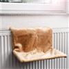 CanadianCat Cuccia da termosifone dritta in peluche per gatti CanadianCat - Beige - Cuccia per gatti - 1° ORDINE? scegli lo sconto BZR5 / BZR20 + 200 punti fedeltà
