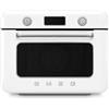 Smeg, Forno Combinato a Vapore da Appoggio COF01WHEU, 10 Funzioni di Cottura, 33 Ricette Automatiche, Serbataio Estraibile, Cottura a Vapore, Funzione Decalcificazione, Potenza 1800W, Bianco