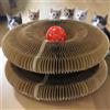 JETUYOO Organo magico Gatto Scratcher Pad con Bell-Ball, letto pieghevole Cat Lounge, giocattolo Kitty Kurlz, tagliere interattivo della fisarmonica, carta ondulata durevole per Gatto gatti