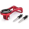 zhiming Supporto per Computer Bici per Garmin, Supporto per Manubrio Anteriore Bicicletta Supporto Esteso Porta per Torcia Staffa per Computer Bici per Garmin Edge 200 500 800 1000 Bryton CatEye (Rosso)