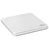 LG Hitachi-LG GP60 External DVD Drive, Slim Portable DVD Burner/Writer/Player for Laptop, Windows and Mac OS Compatible, USB 2.0, 8x Read/Write Speed - White