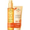 Nuxe Sun Duo Olio Solare Viso E Corpo Spf30 150Ml + Latte Doposole Viso E Corpo 100Ml.