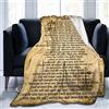 launamren Coperta con salmo 91, regalo cristiano (152,4 x 127 cm), coperta religiosa, morbida, leggera, accogliente, in peluche, con leone, per donne e uomini