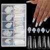 U-Shinein French Dual Nail Shape Set Nail Extension Mold & French Pads, Stencil per unghie in silicone riutilizzabile, French Shapes Forms Stickers, French Nails Stencil per nail art